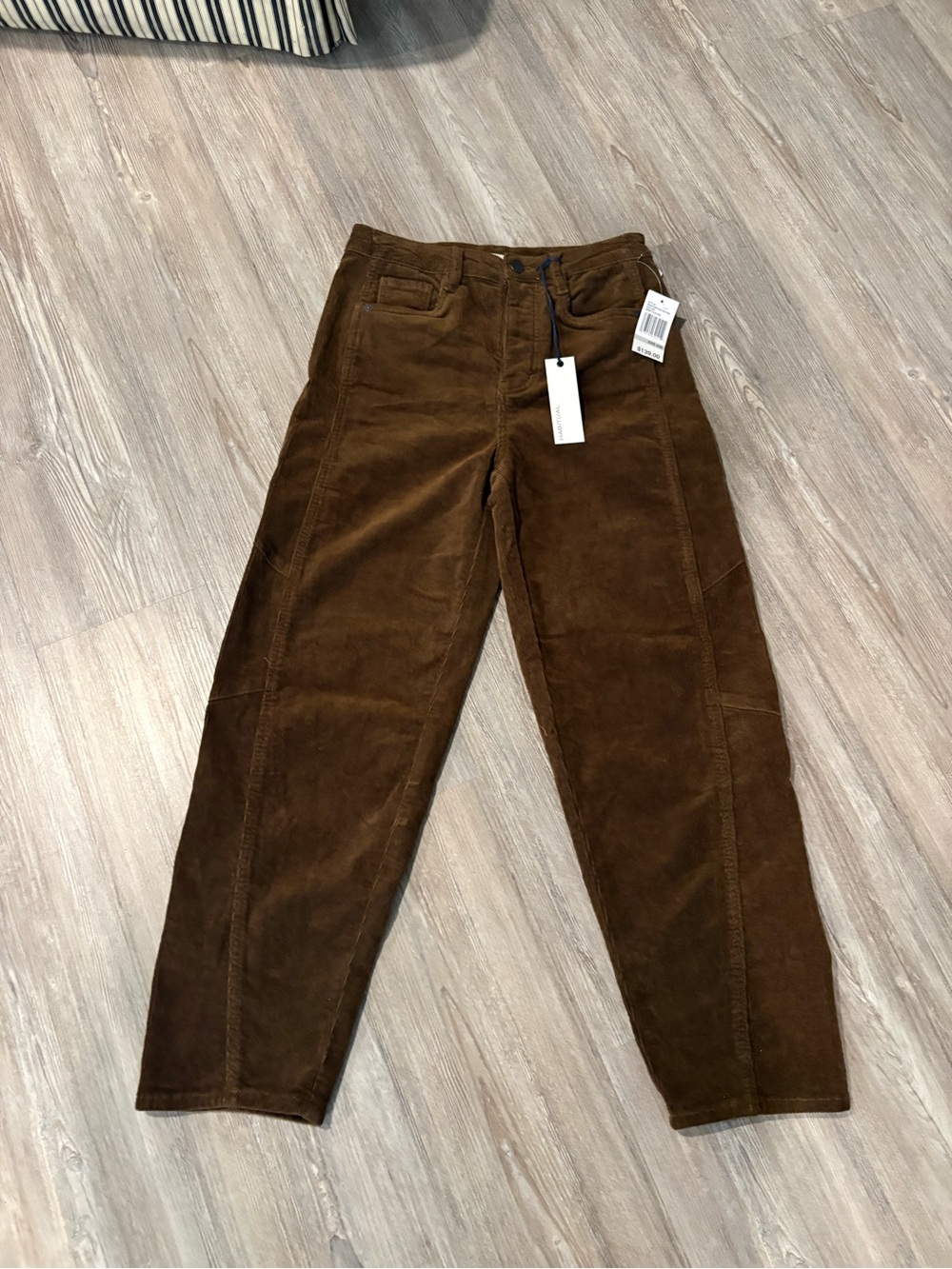 Habitual Barrel Corduroy Pants Brant in Rich Brown Size 0 25 wide leg
